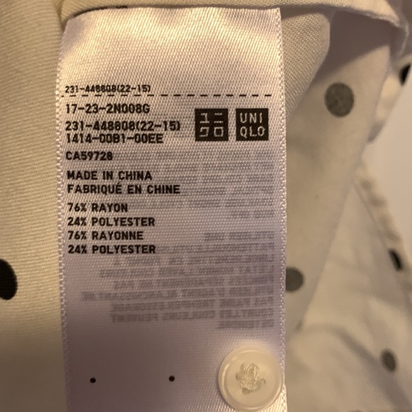 Uniqlo polka dot blouse - Picture 3 of 3